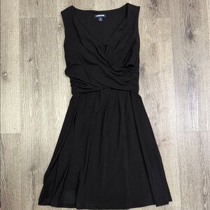 Lands' End Black Midi Dress